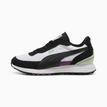 Puma Road Rider van suède Wit/Zwart (397377-03)