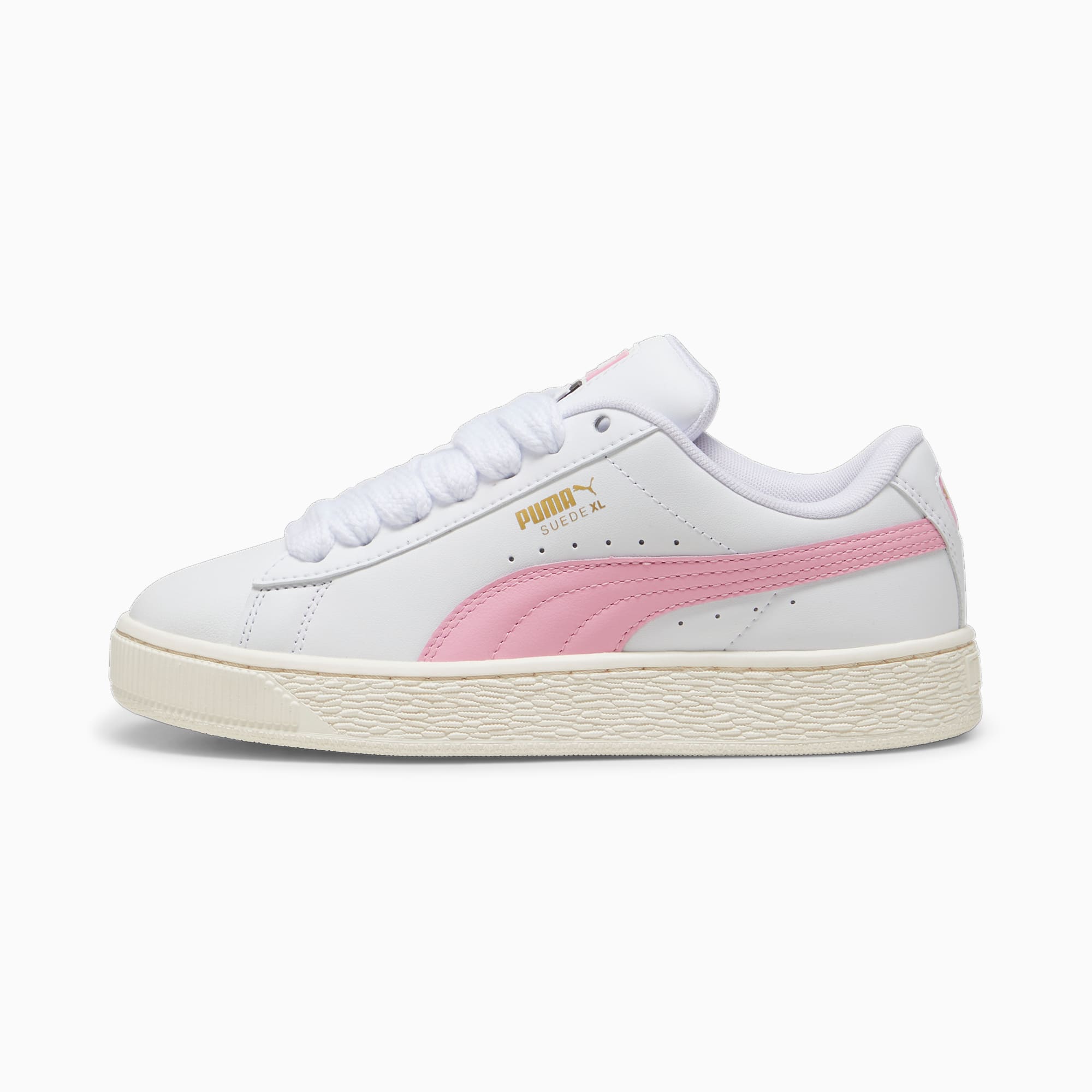 Puma Suede XL leren uniseks Wit/Roze (397255-05)