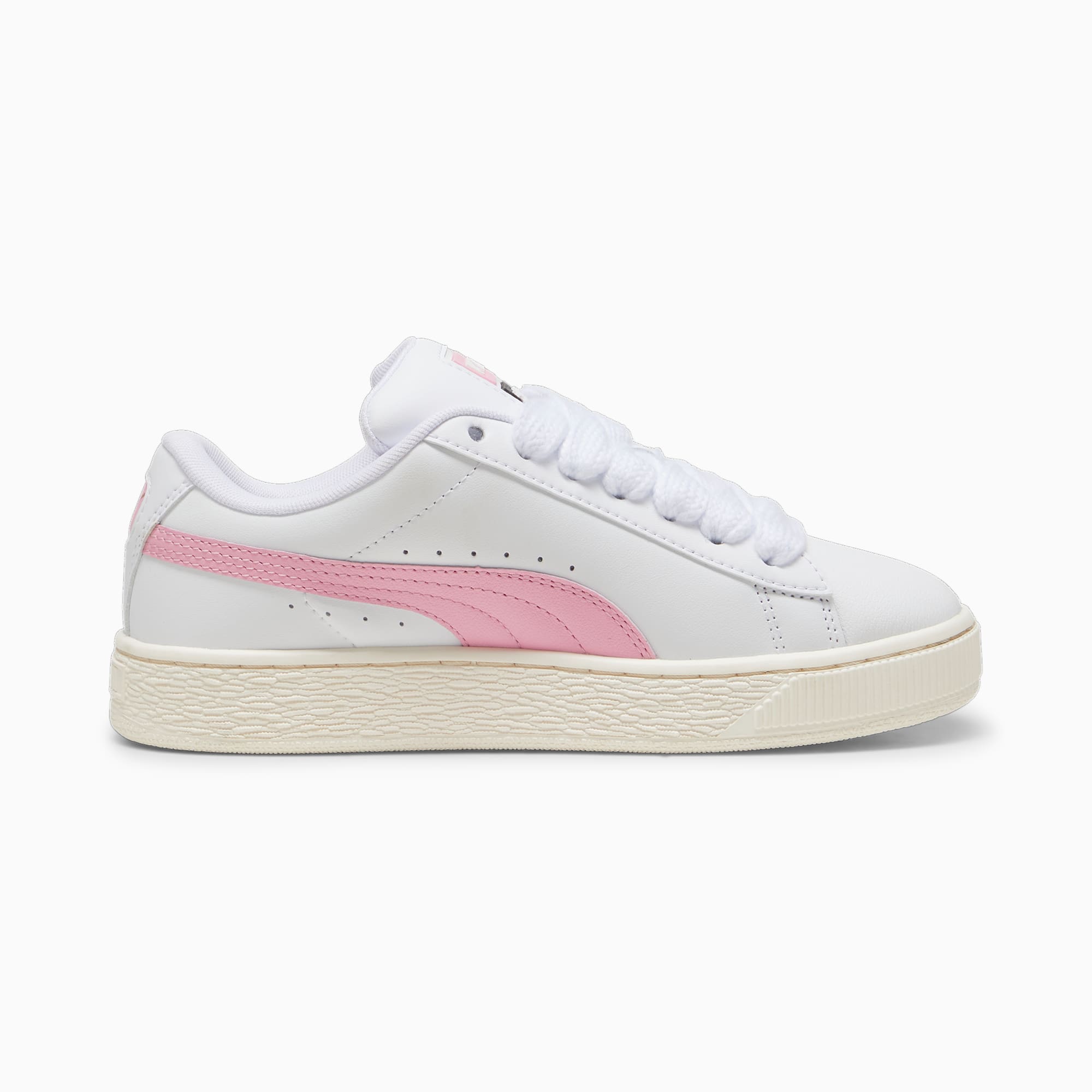 Puma Suede XL leren uniseks Wit/Roze (397255-05)