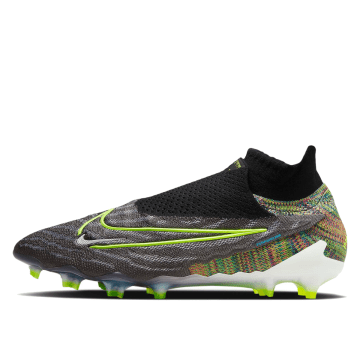 Nike Gripknit Phantom GX Elite Dynamic Fit Fusion FG Black White Blue Glow Volt (DV6973-071)