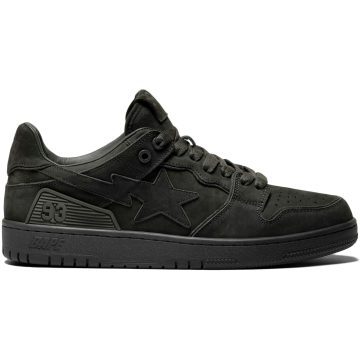 A Bathing Ape Bape SK8 Sta Triple Black Nubuck (1H80-191-009)
