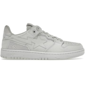 A Bathing Ape Bape SK8 Sta Triple White Nubuck (1H80-291-009/1H80-191-009)