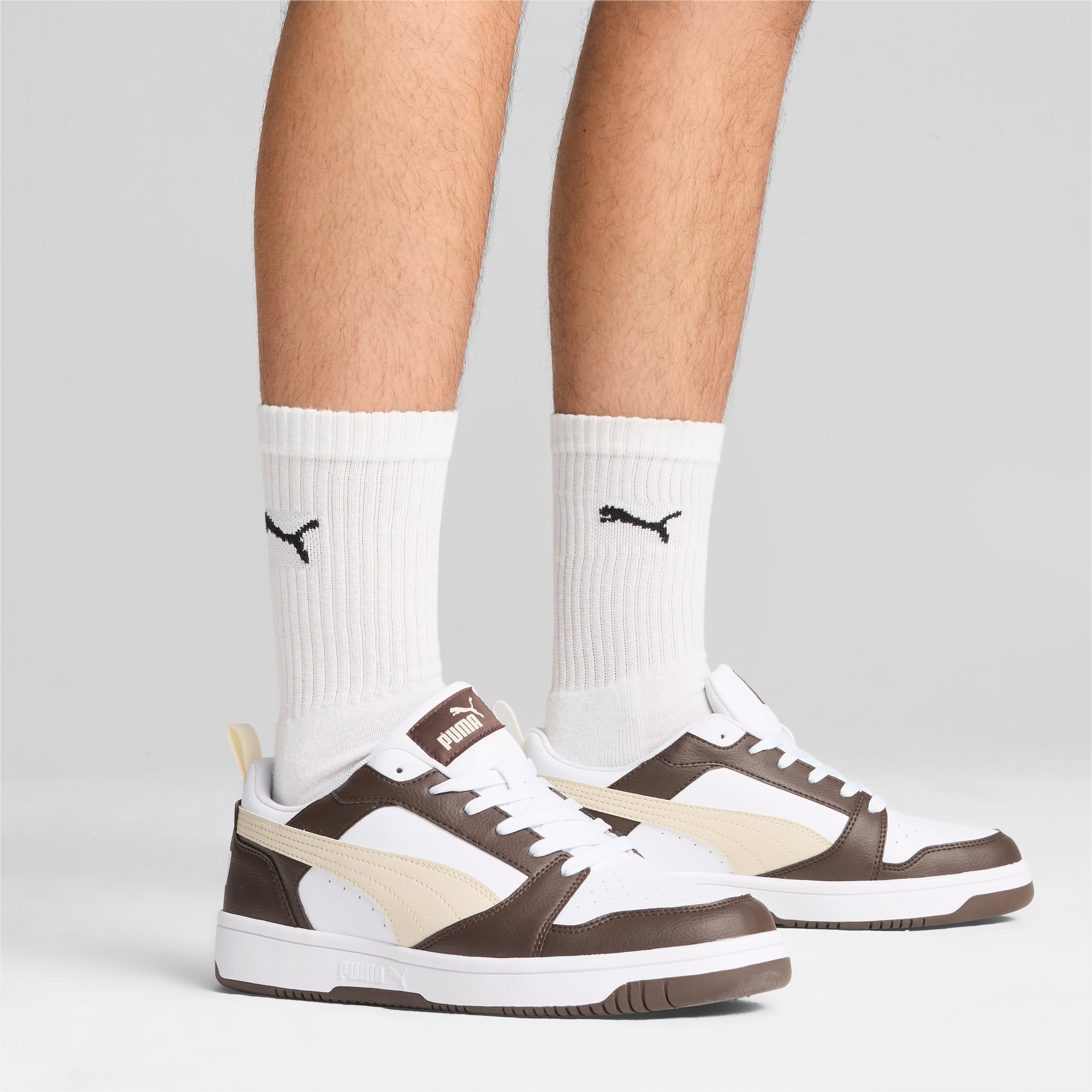 Puma Rebound V6 Low Wit/Bruin (392328-31)