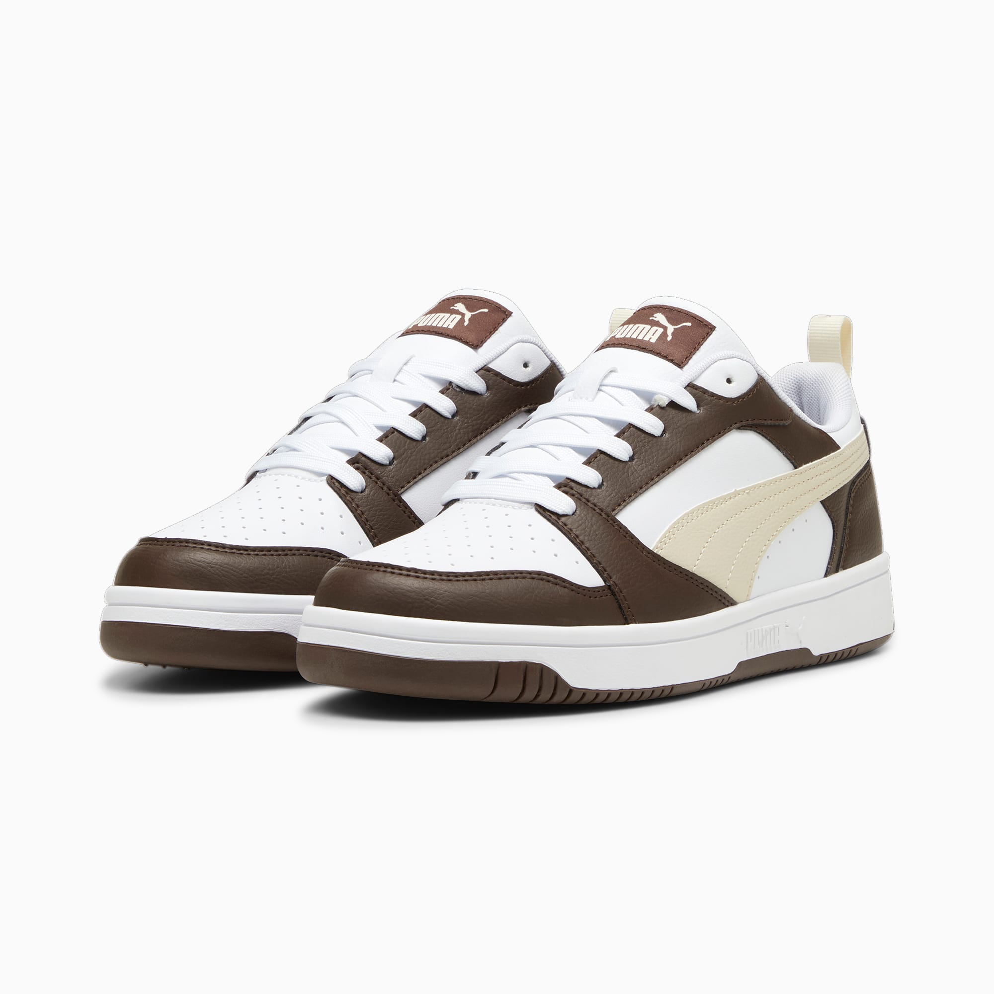 Puma Rebound V6 Low Wit/Bruin (392328-31)