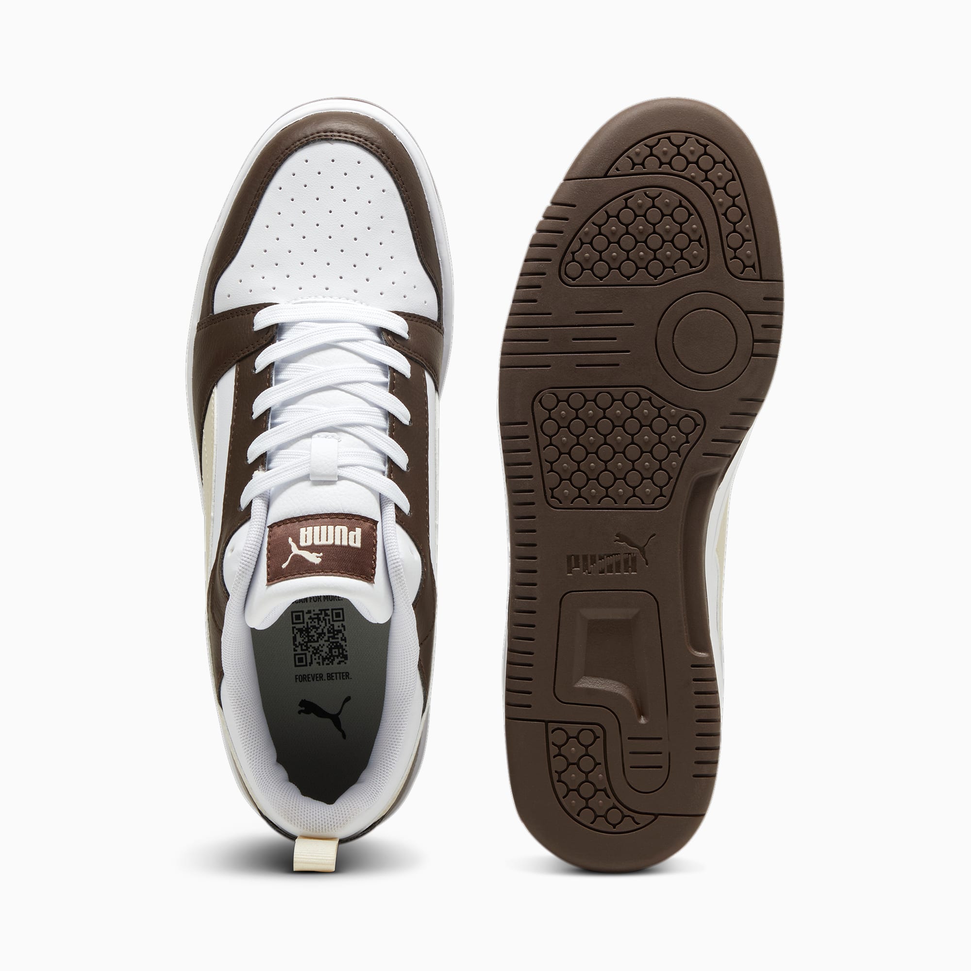 Puma Rebound V6 Low Wit/Bruin (392328-31)