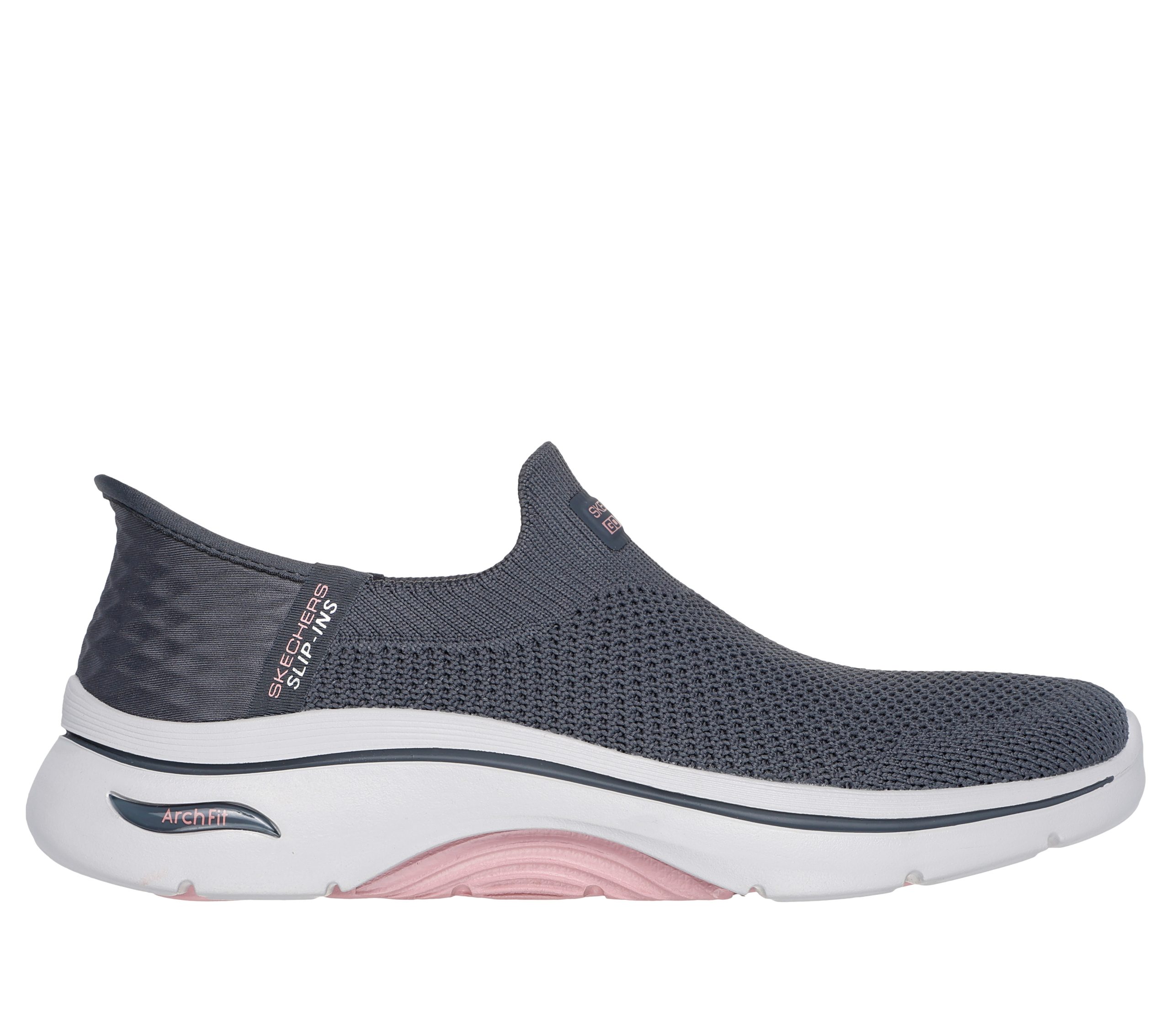 Skechers Skechers Slip-ins: GO WALK Arch Fit 2.0 – Val – Houtskool / Roze (125310-CCPK)