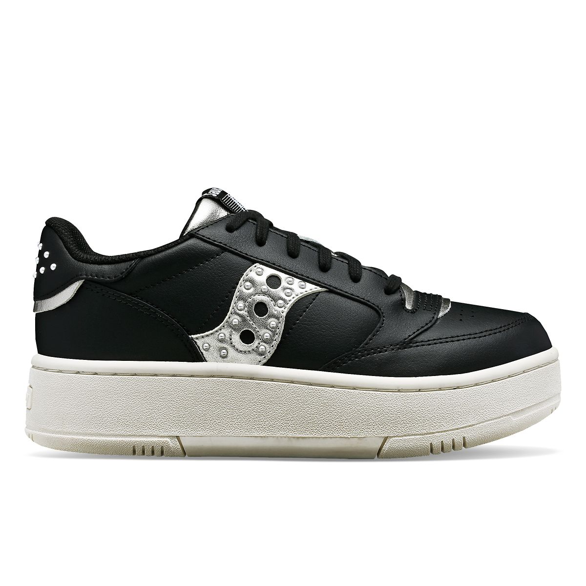 Saucony Jazz Court Platform Lux Black / Silver (S60780-1)