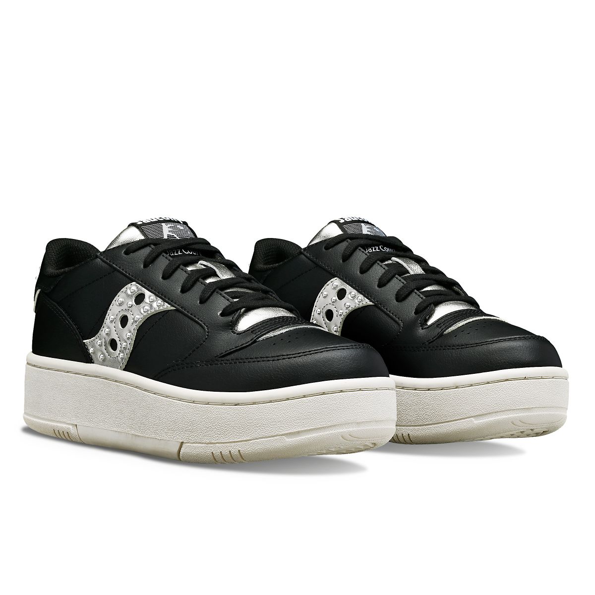 Saucony Jazz Court Platform Lux Black / Silver (S60780-1)