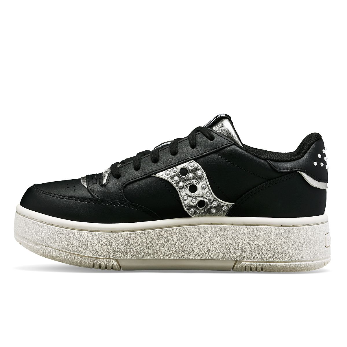 Saucony Jazz Court Platform Lux Black / Silver (S60780-1)
