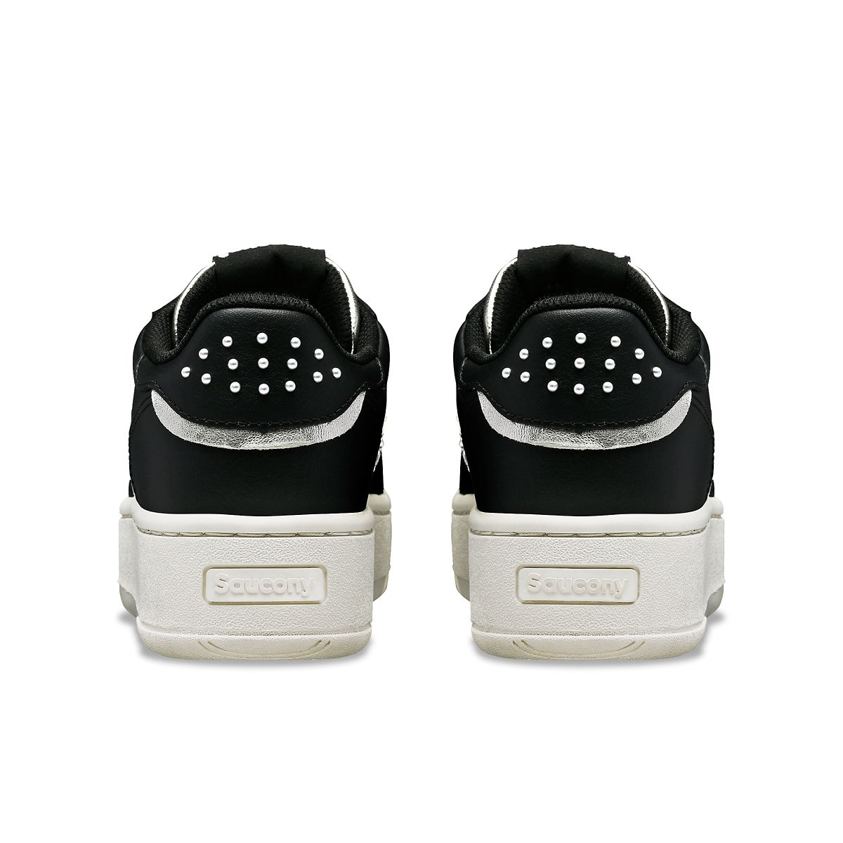 Saucony Jazz Court Platform Lux Black / Silver (S60780-1)