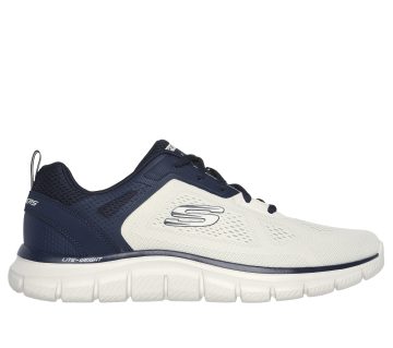 Skechers Track – Broader – Gebroken Wit / Marine (232698-OWNV)