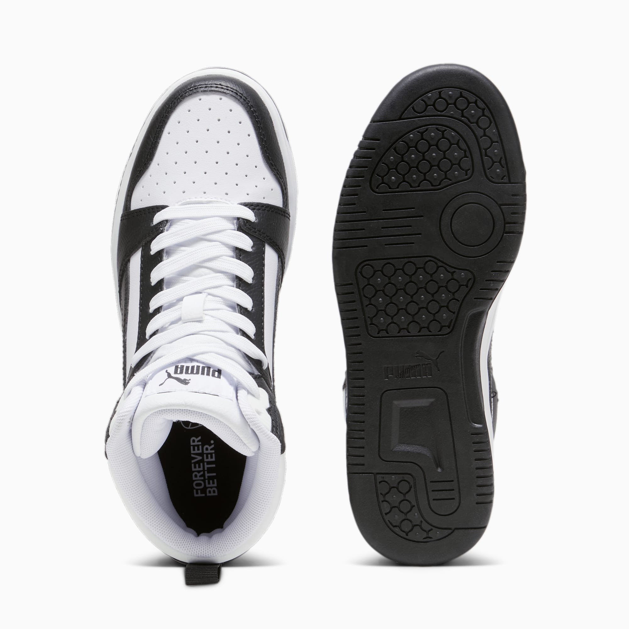 Puma Rebound V6 Mid Wit/Zwart/Grijs (393831-01)