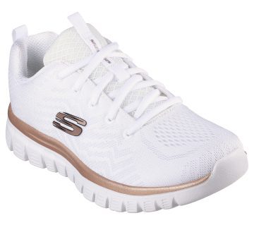 Skechers Graceful – Get Connected – Wit / Roos Goud (12615-WTRG)