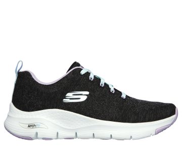 Skechers Skechers Arch Fit – Comfy Wave – Zwart / Lavendel (149414-BKLV)