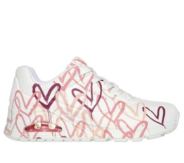 Skechers Skechers x JGoldcrown: Uno – Spread the Love – Wit / Koraal (155507-WCRL)
