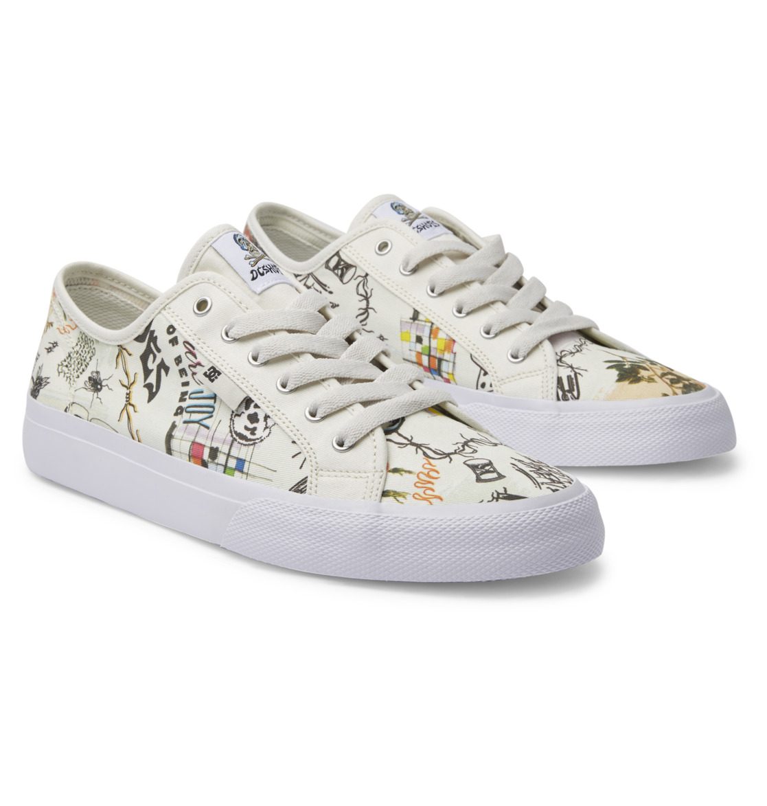 DC Shoes Manual Tx Se white/white print (ADYS300678-WW3)