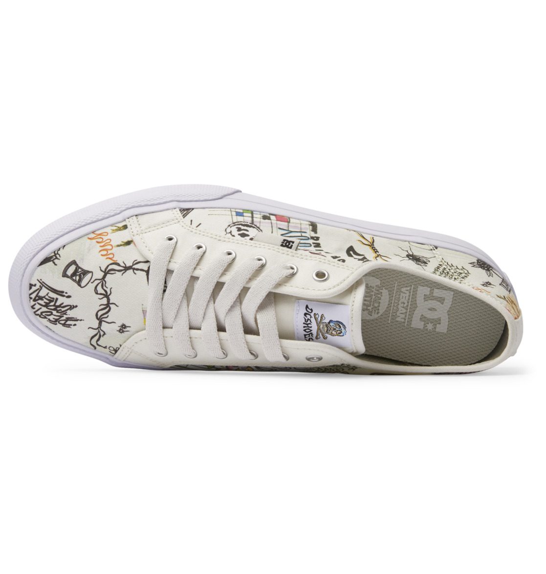 DC Shoes Manual Tx Se white/white print (ADYS300678-WW3)