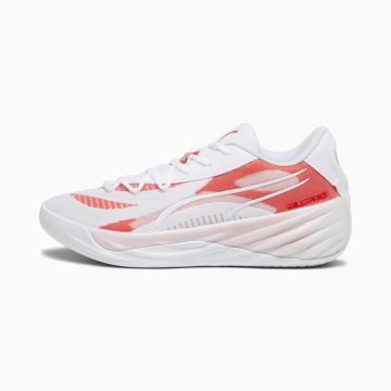 Puma All-Pro NITRO Team basketbalschoenen Wit/Rood (379081-04)