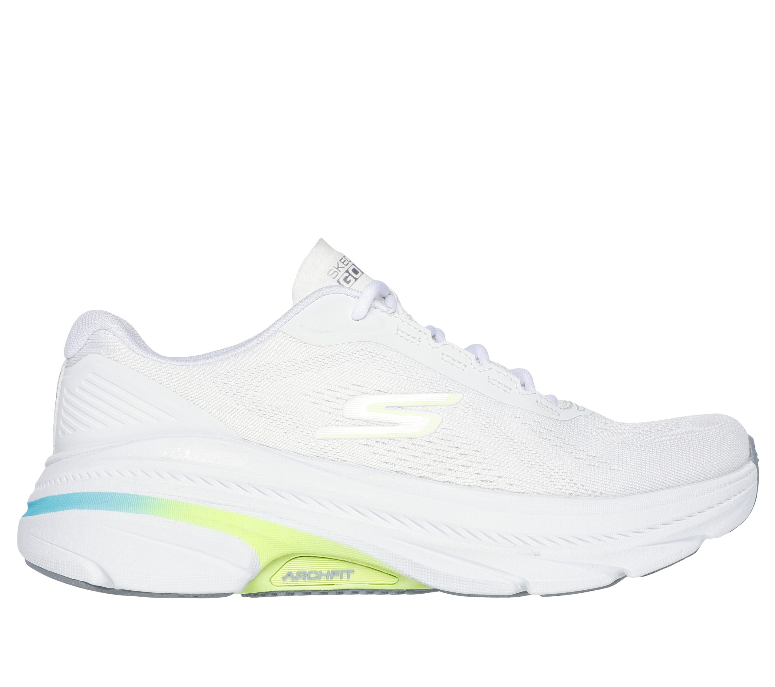 Skechers Skechers Max Cushioning Arch Fit 2.0 – Avenida – Wit / Limoen (128941-WLM)