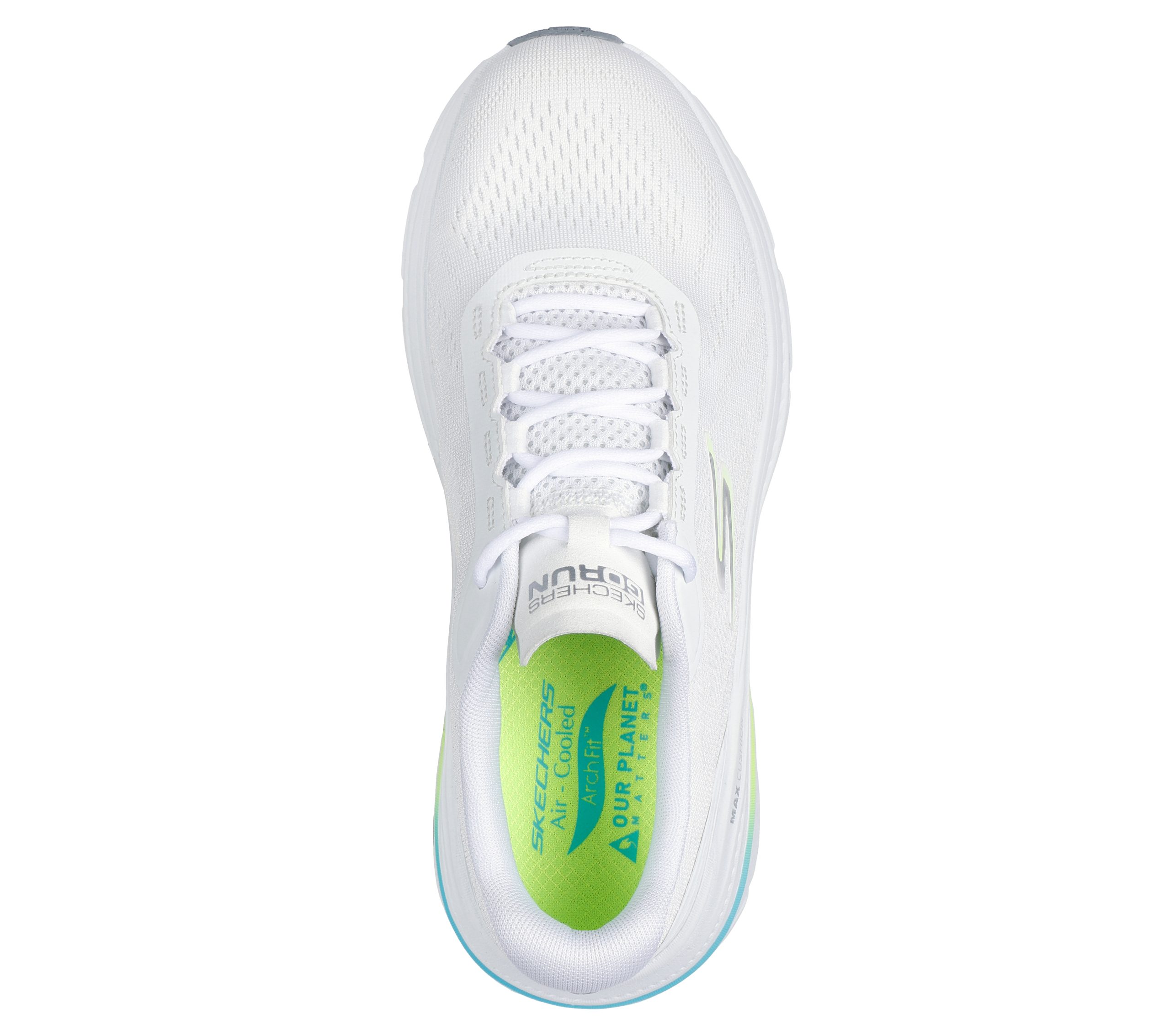 Skechers Skechers Max Cushioning Arch Fit 2.0 – Avenida – Wit / Limoen (128941-WLM)
