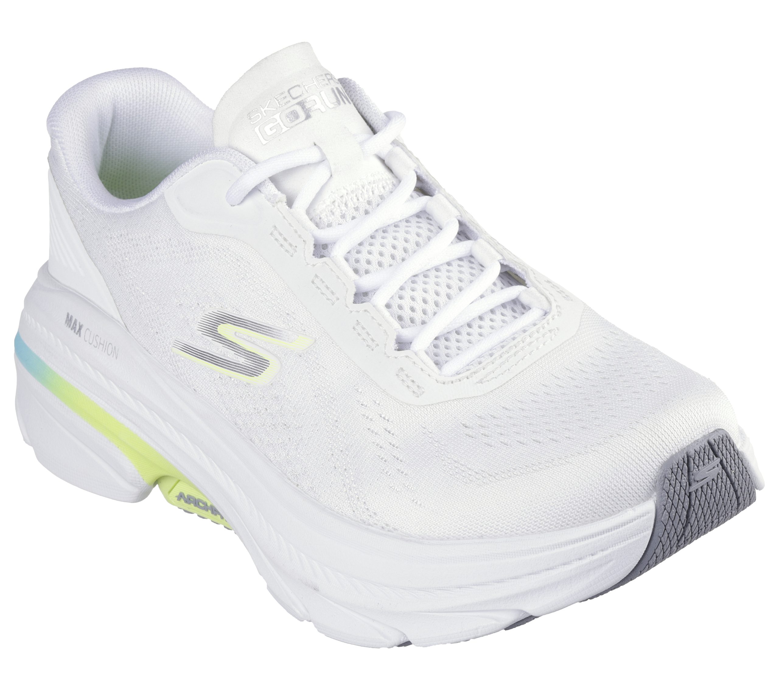 Skechers Skechers Max Cushioning Arch Fit 2.0 – Avenida – Wit / Limoen (128941-WLM)