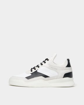 Filling Pieces Low Top Ghost Paneled White / Black