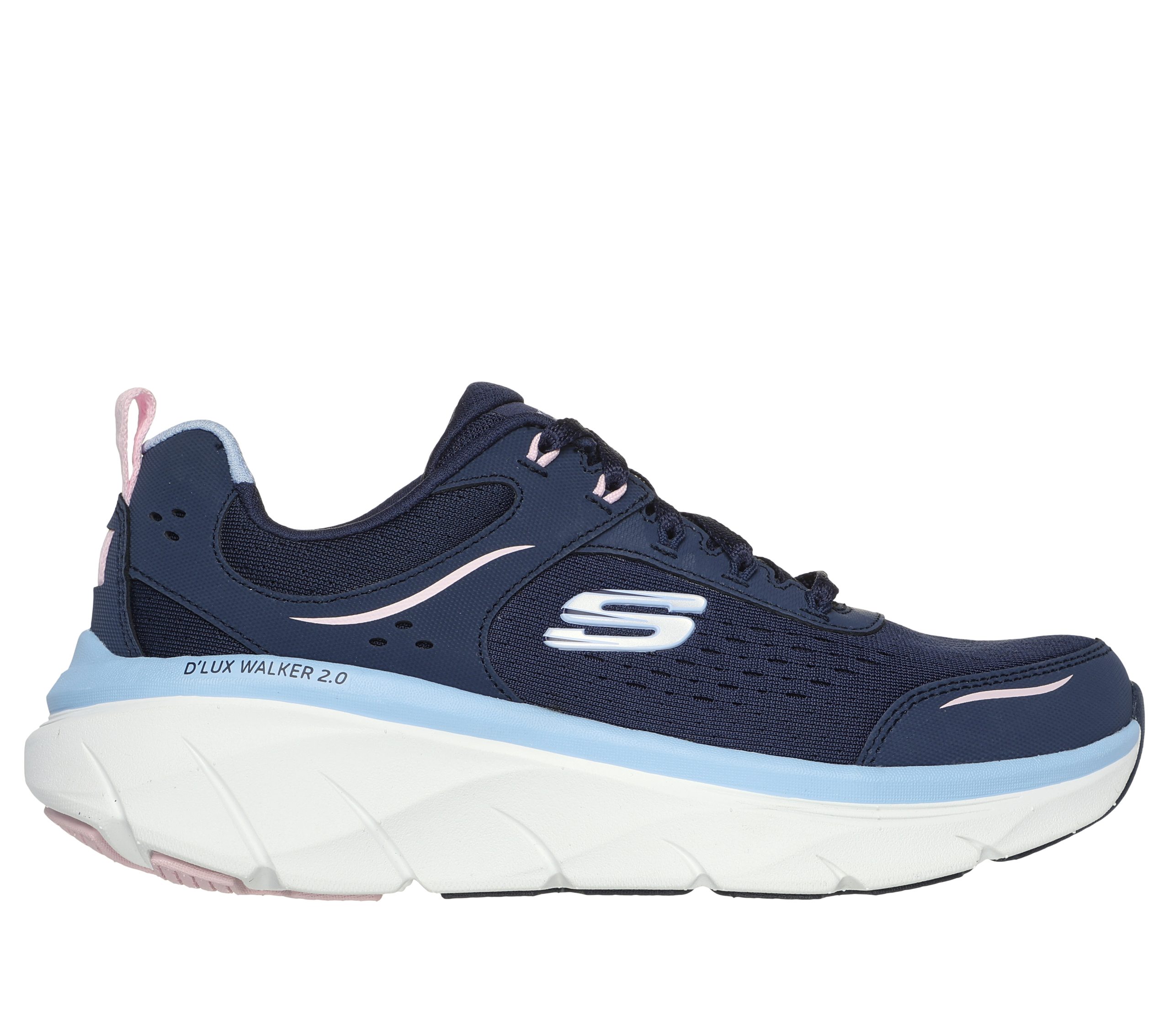 Skechers Relaxed Fit: D’Lux Walker 2.0 – Daisy Doll – Marine / Roze (150093-NVPK)