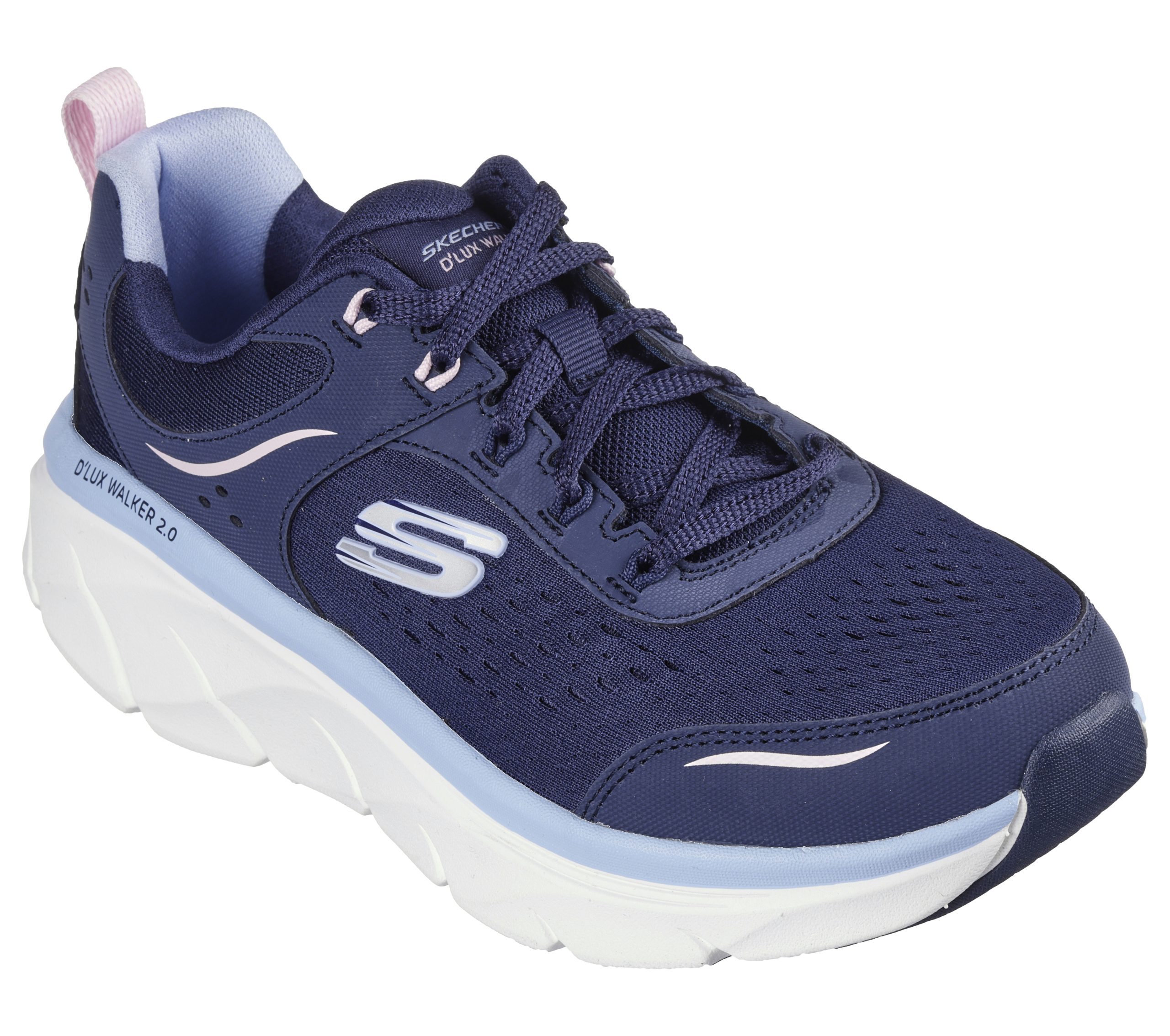 Skechers Relaxed Fit: D’Lux Walker 2.0 – Daisy Doll – Marine / Roze (150093-NVPK)
