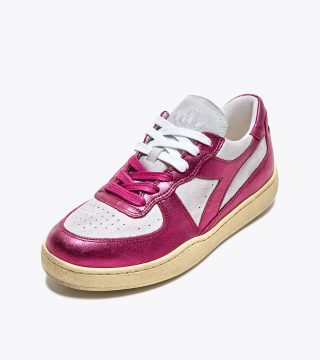 Diadora Mi Basket Low Metal Pigskin Used Wn White / Violet Stick Red (201.179535_C1252)