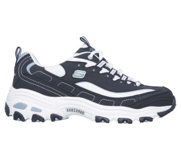 Skechers D’Lites – Biggest Fan – Marine / Wit (11930-NVW)