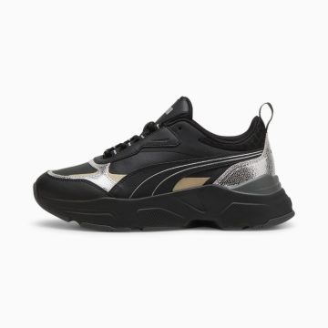 Puma Cassia Metallic Shine Zilver/Zwart/Goud (395267-02)