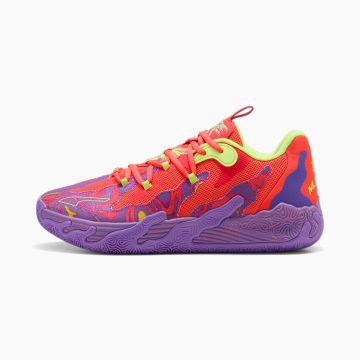 Puma MB.03 Lo Lava basketbalschoenen Rood/Paars (310847-01)