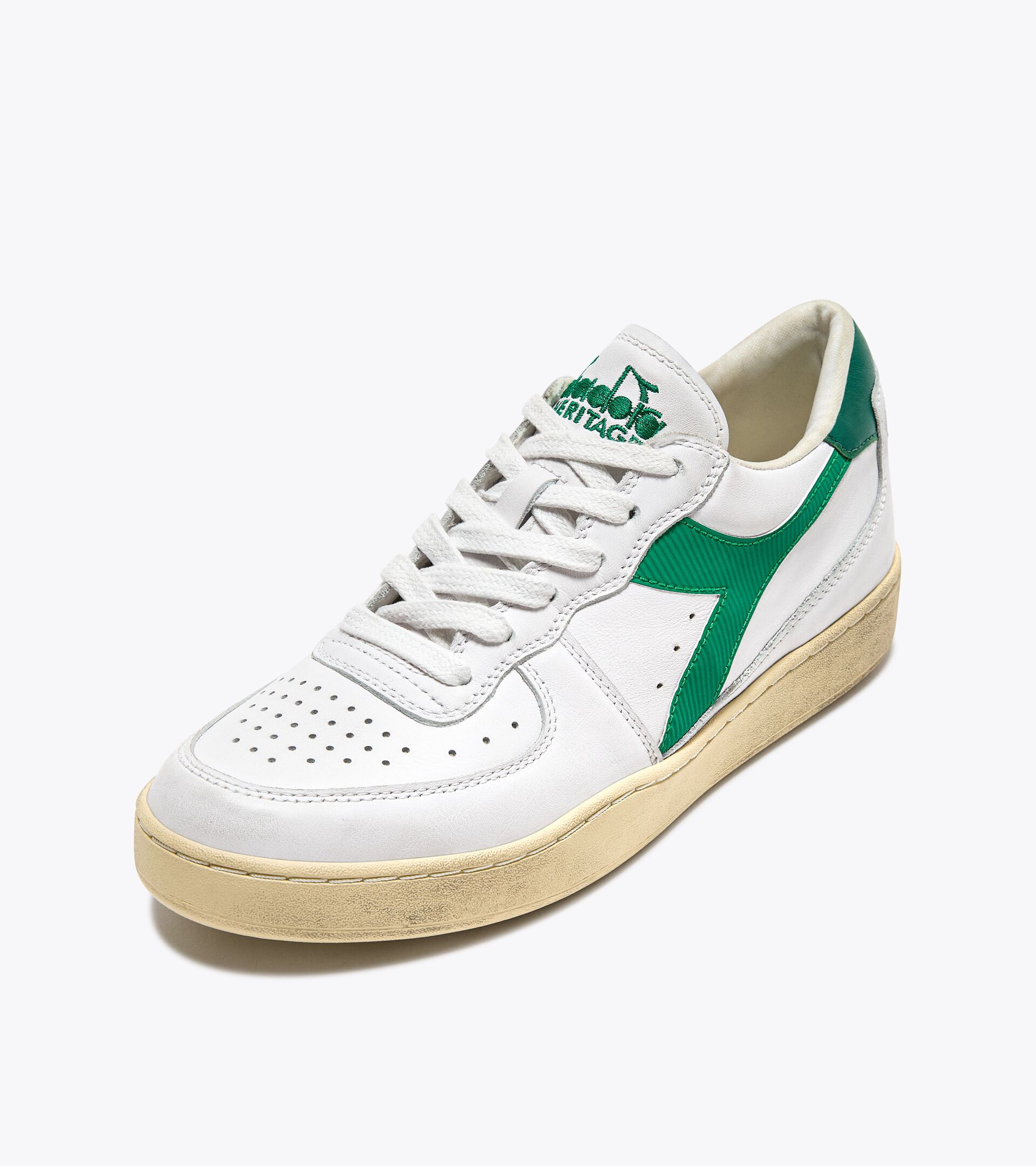 Diadora Mi Basket Low Used White / Verdant Green (201.181233_C6834)