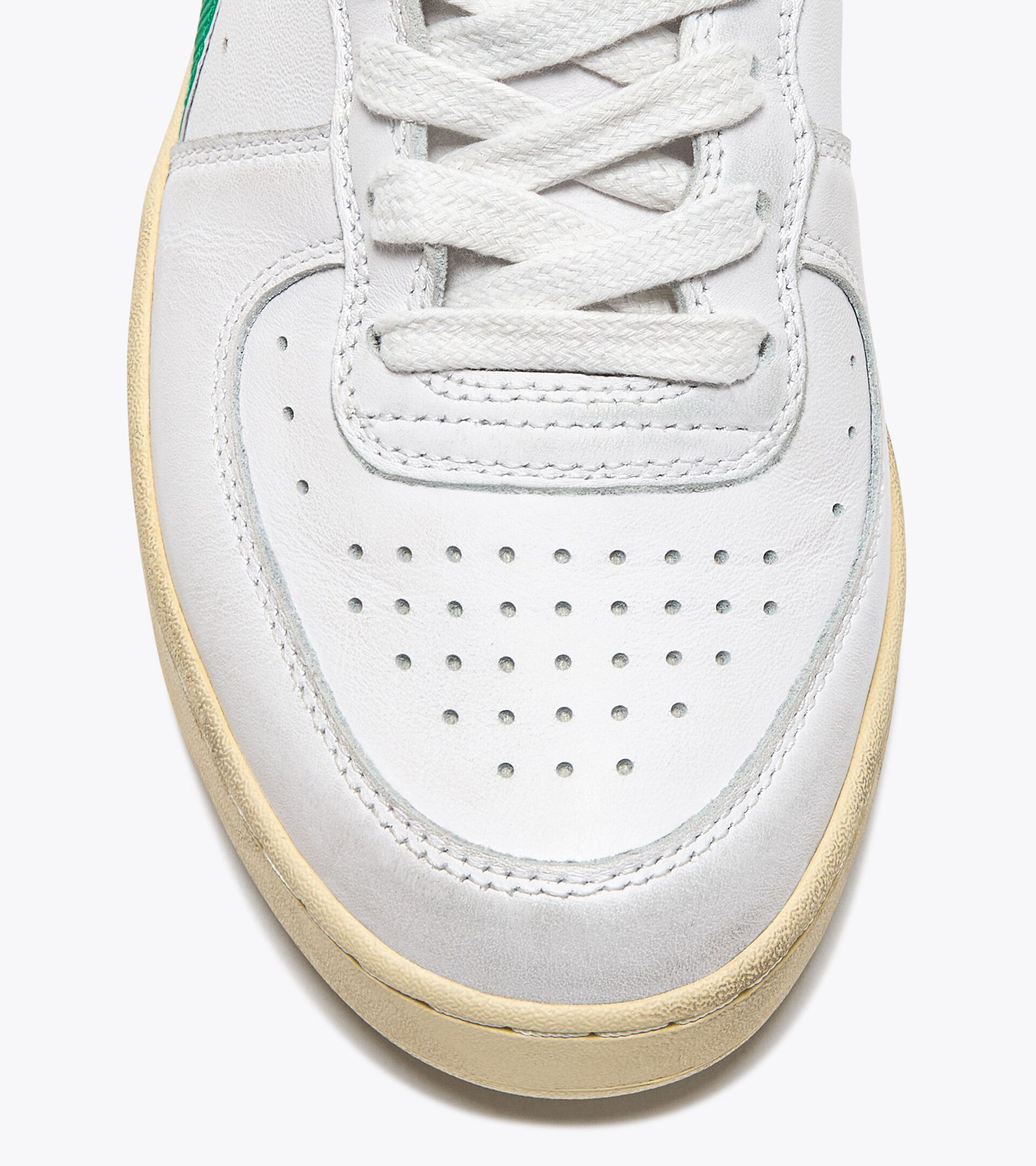 Diadora Mi Basket Low Used White / Verdant Green (201.181233_C6834)