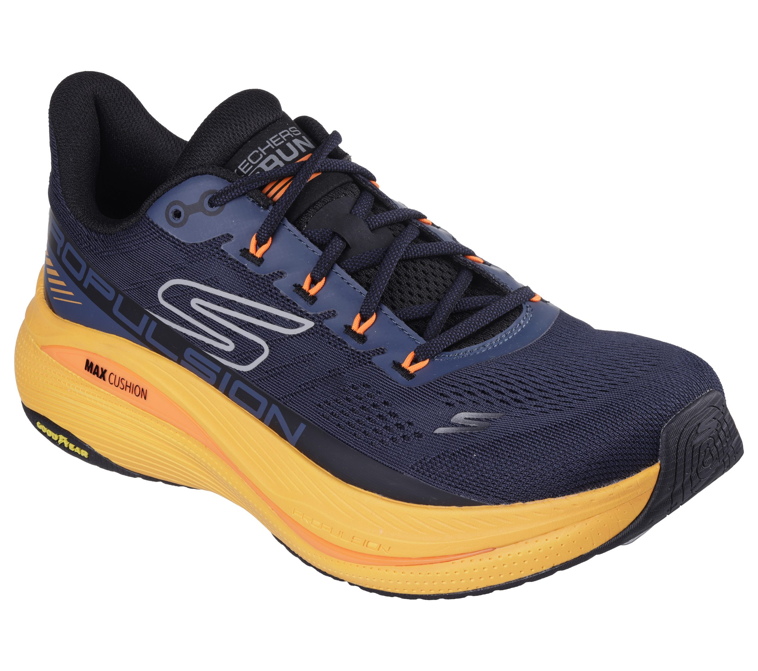 Skechers Max Cushioning Propulsion – Marine / Oranje (220509-NVOR)