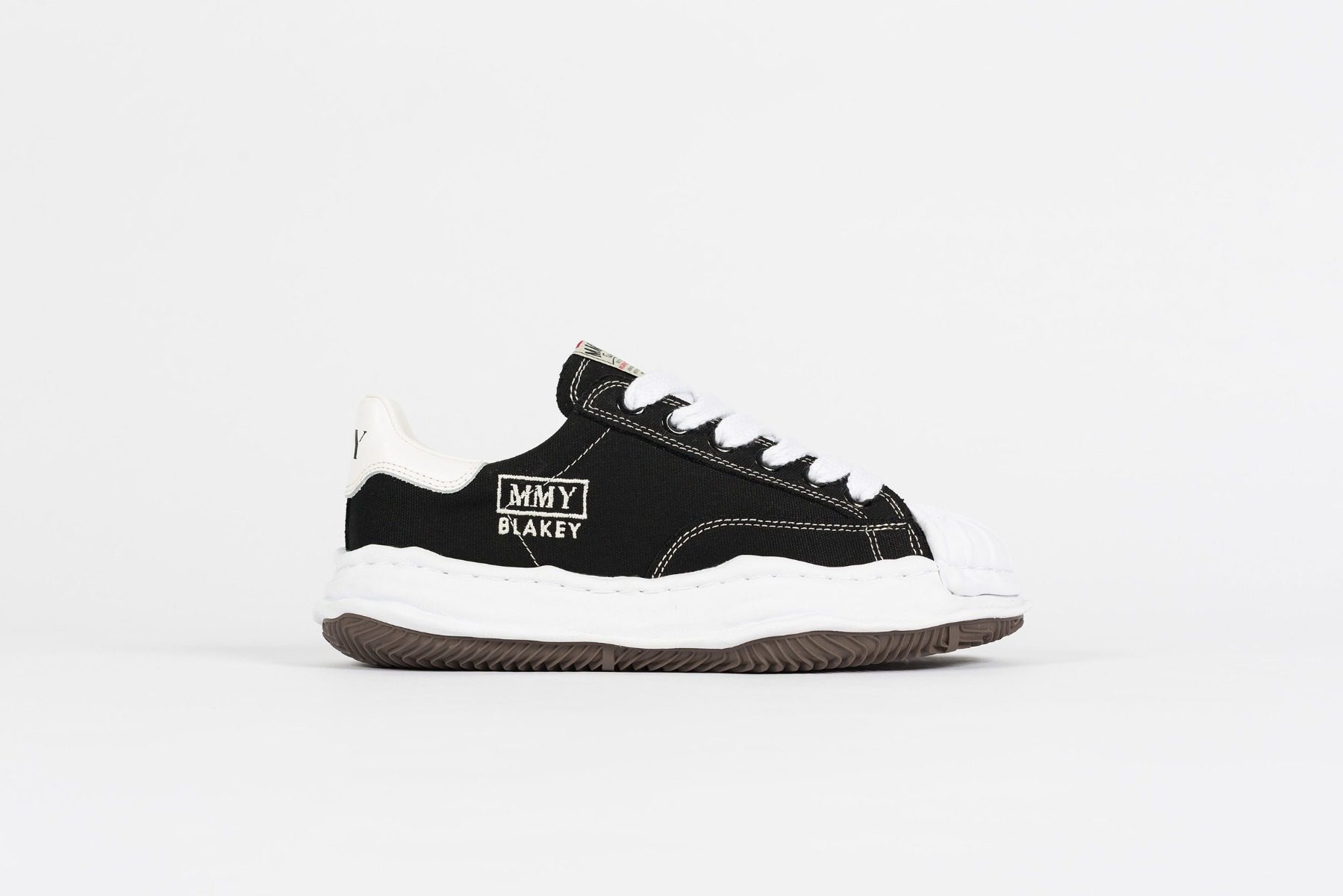 Maison Mihara Yasuhiro Blakey OG Sole Canvas Low-Top “Black/White” (A08FW735-BLKWHT)