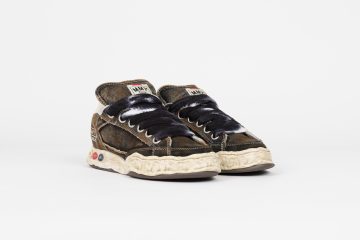 Maison Mihara Yasuhiro Herbie OG Sole Puffer Canvas Low-Top “Dyed Black” (A13FW720-BLK)