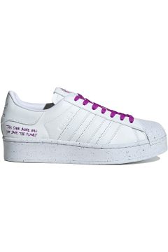 adidas Superstar Bold Clean Classics Collection White Shock Purple (Women’s) (FY0129)