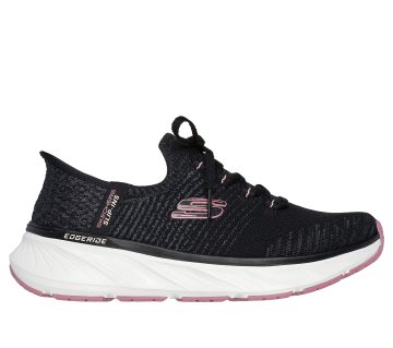 Skechers Skechers Slip-ins Relaxed Fit: Edgeride – Zwart / Roze (150470-BKPK)