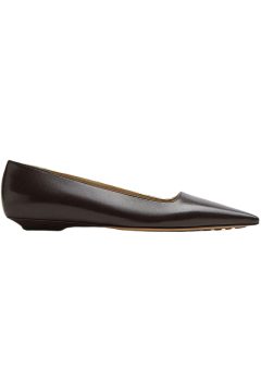 Bottega Veneta Leather Ballet Flat Brown (Women’s) (690008V1TR02113)