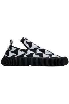 Bottega Veneta Ripple Knit Sneaker Black White (690123V1NW01486)