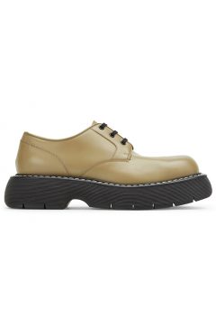 Bottega Veneta The Bounce Swell Lace Up Shoe Beige Black (651259V00H02865)