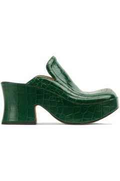 Bottega Veneta Wedge Clog Dark Green (Women’s) (667212V10O03068)
