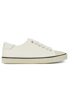 Celine Blank Canvas Low Lace Up Sneaker Off White (Women’s) (337812006C.01OW)