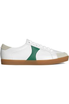 Celine Triomphe Lace-Up Sneaker White Geeen (Women’s) (337993416C.01WE)