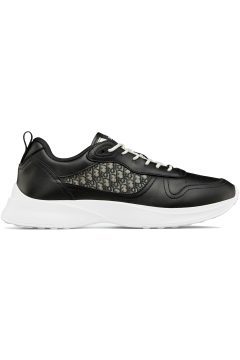 Dior B25 Runner Black Smooth Calfskin Oblique Jacquard (3SN299ZIR_H965)