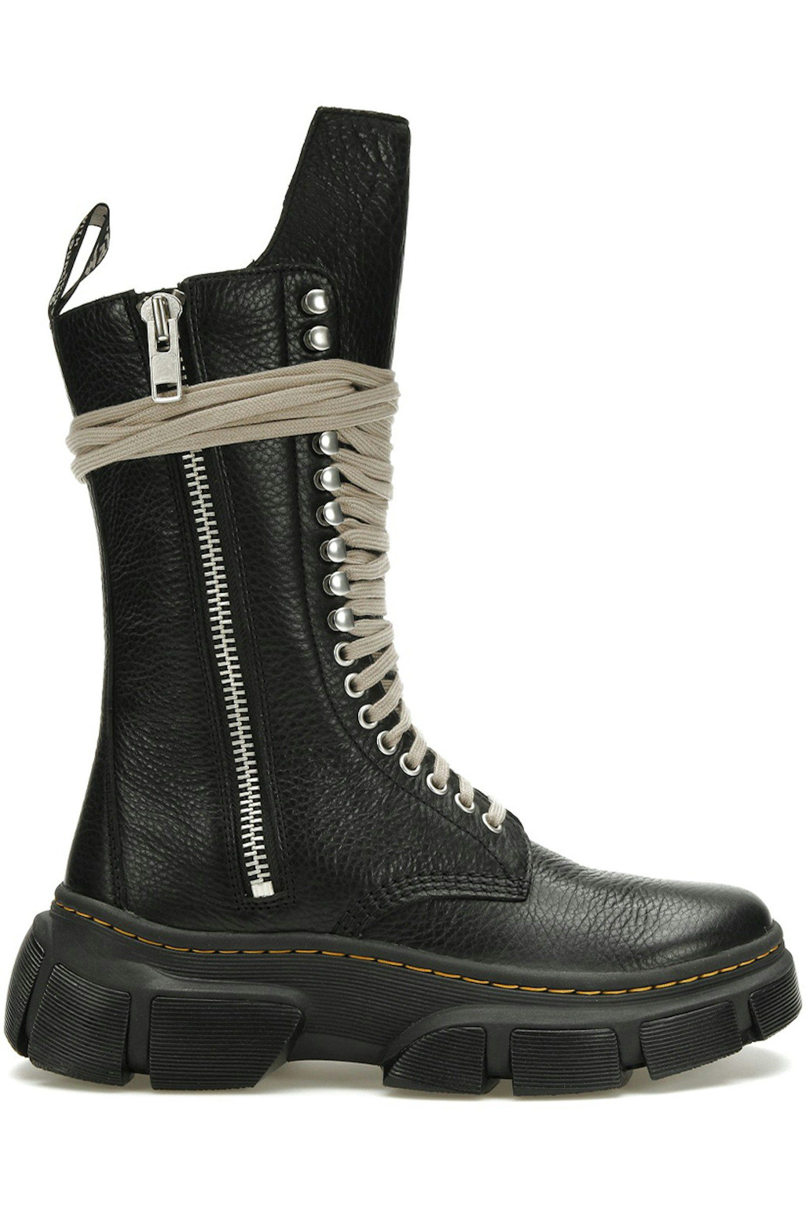 Dr. Martens 1918 DMXL Calf Length Zip Boot Rick Owens Black (31750001 / DM01D7808-0001-09 / DW01D7808-0001-09)