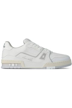 Louis Vuitton Trainer White Grey Signature (1A8WAY)