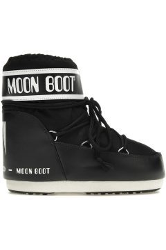 Moon Boot Icon Low Nylon Boot Black White (14093400-001)