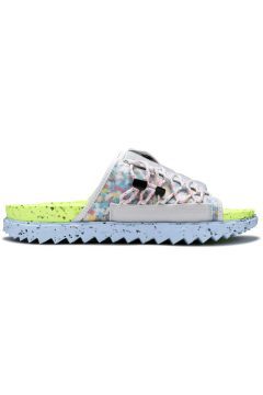 Nike Asuna Crater Slide Platinum Lint Volt Chambray Blue Black (DJ4629-001)